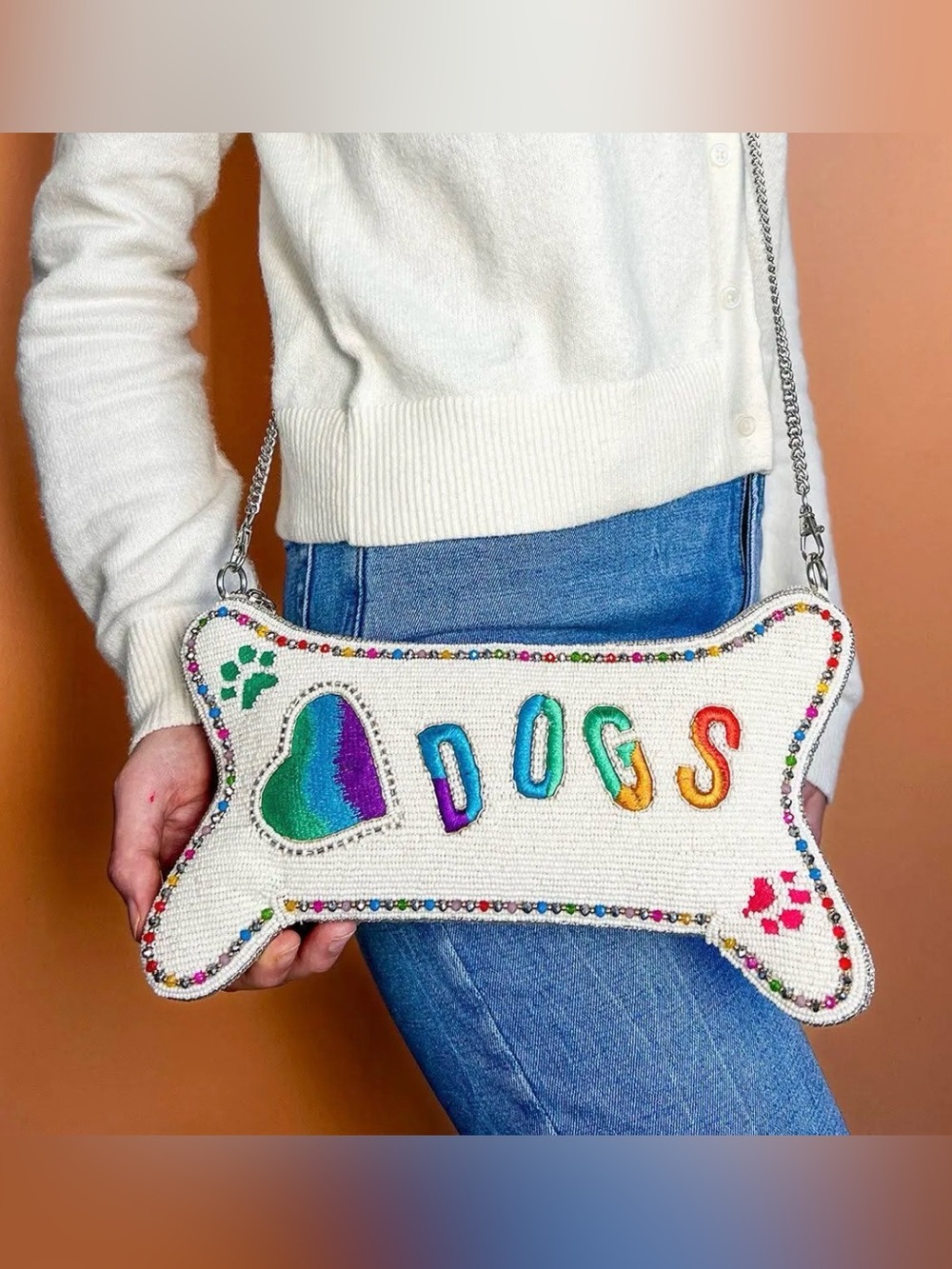 Mary Frances Dogs Love Crossbody -New